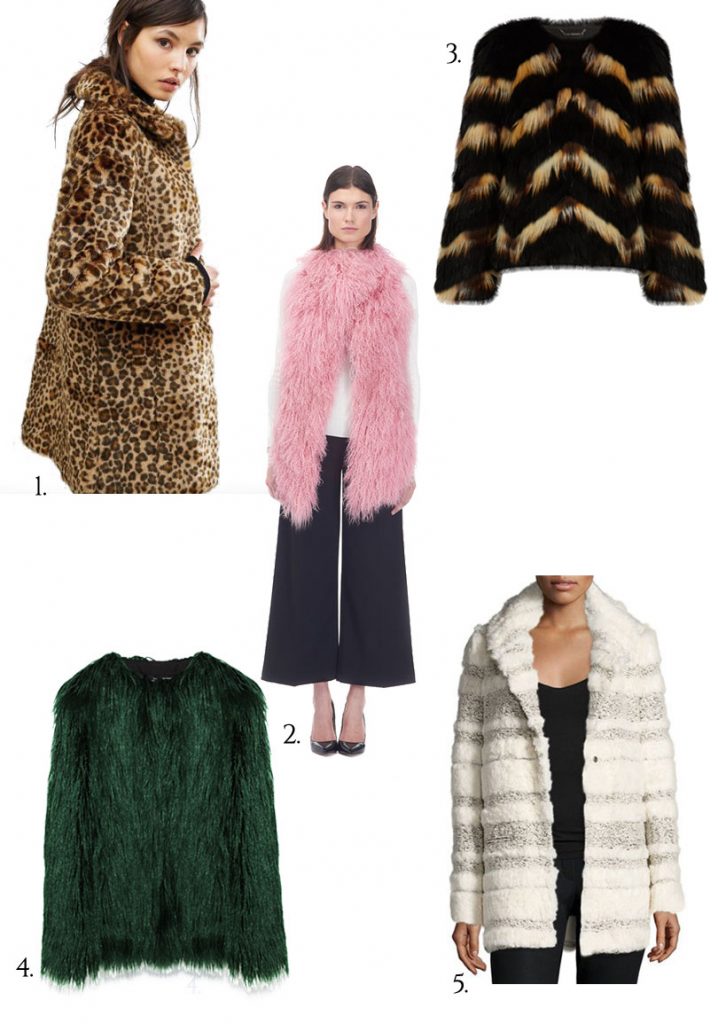 Colored Faux Fur Coats Tradingbasis Mulit Color Faux Fur Coat 2