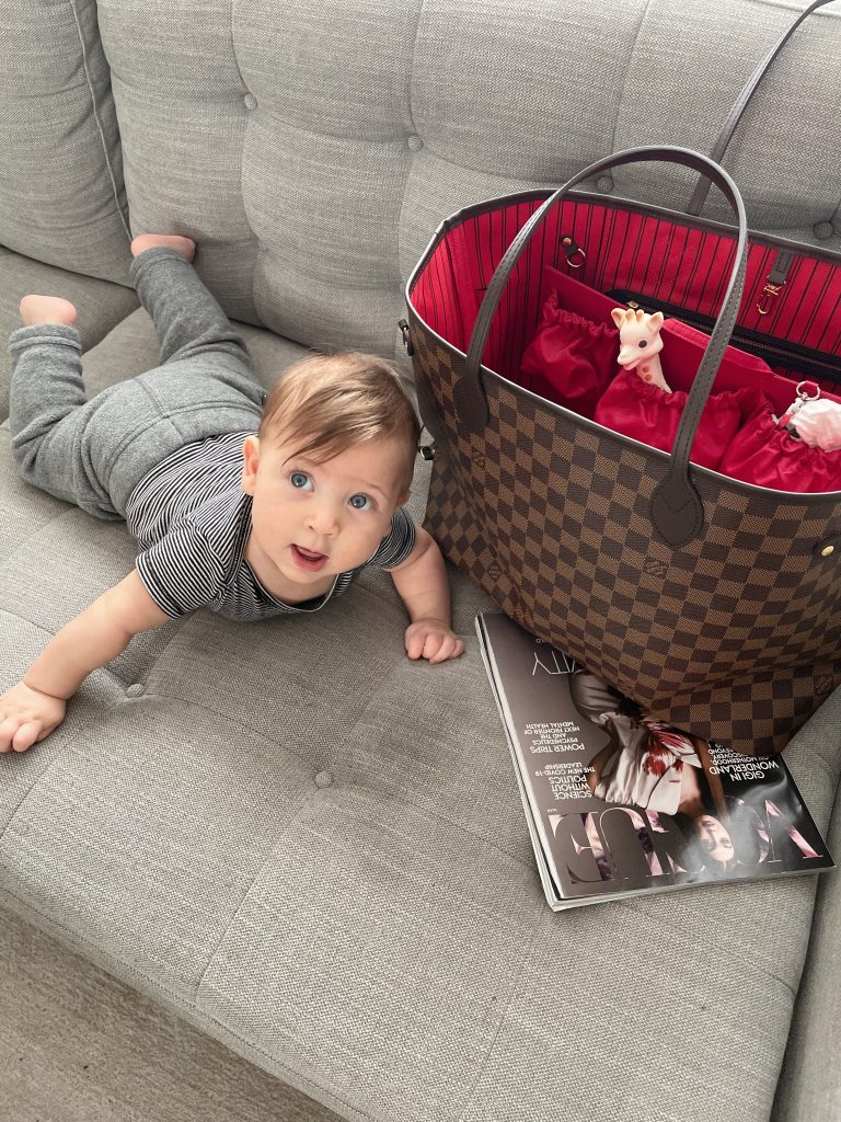 LV Neverfull GM and MM as a Diaper Bag with ToteSavvy 